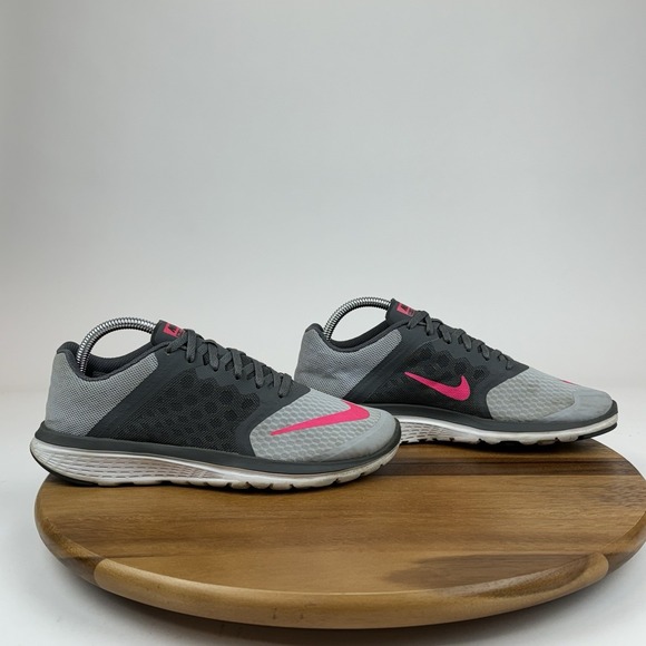 Womens Nike FS Lite Run 3 Gray Athletic Running Gym Sneakers Shoes Size 8.5 M‎ - Picture 1 of 10